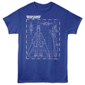 Top Gun Schematics Navy T-Shirt