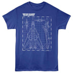 Top Gun Schematics Navy T-Shirt