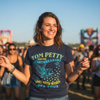 WOMAN WEARING TOM PETTY TEE TPH514S, TPH514M, TPH514L, TPH514XL, TPH514XXL, TPH514XXXL, TPH514XXXXL, TPH514XXXXXL