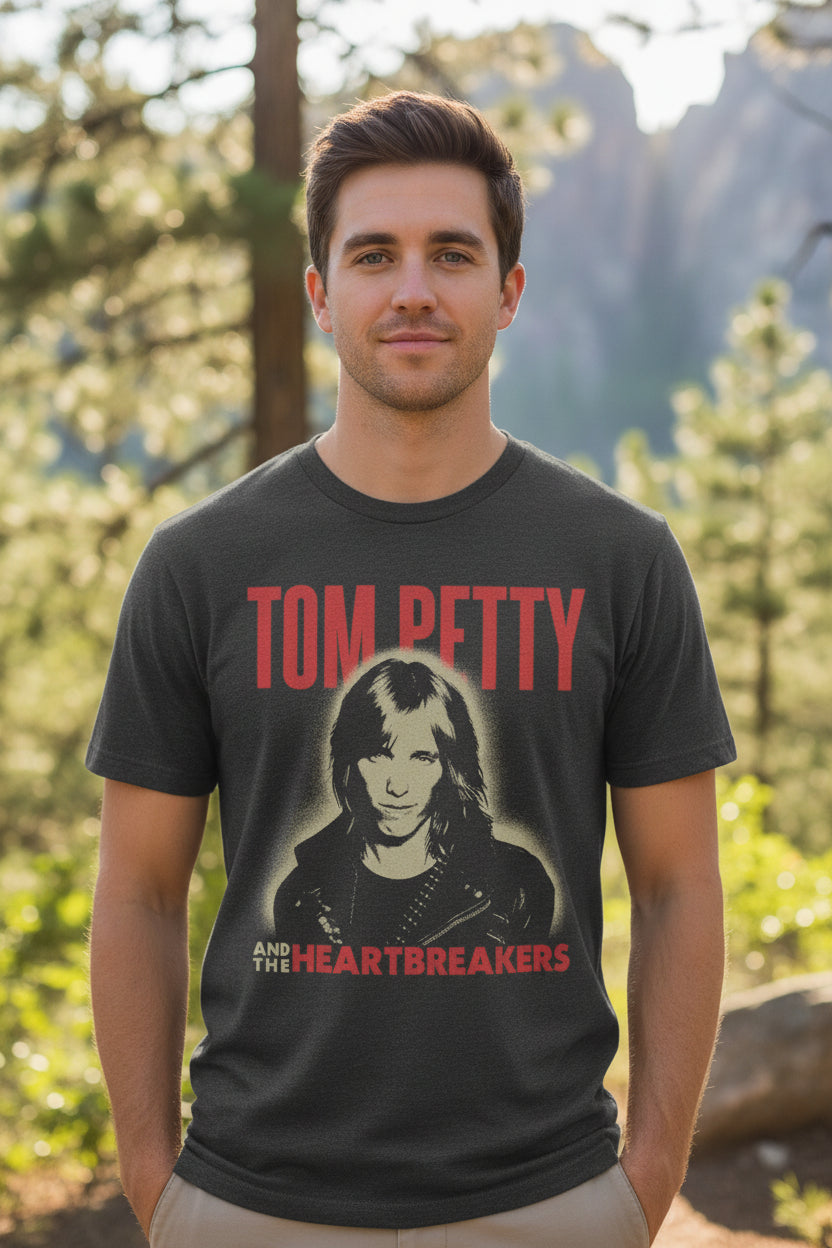 MAN WEARING TOM PETTY TEE TPH526S, TPH526M, TPH526L, TPH526XL, TPH526XXL