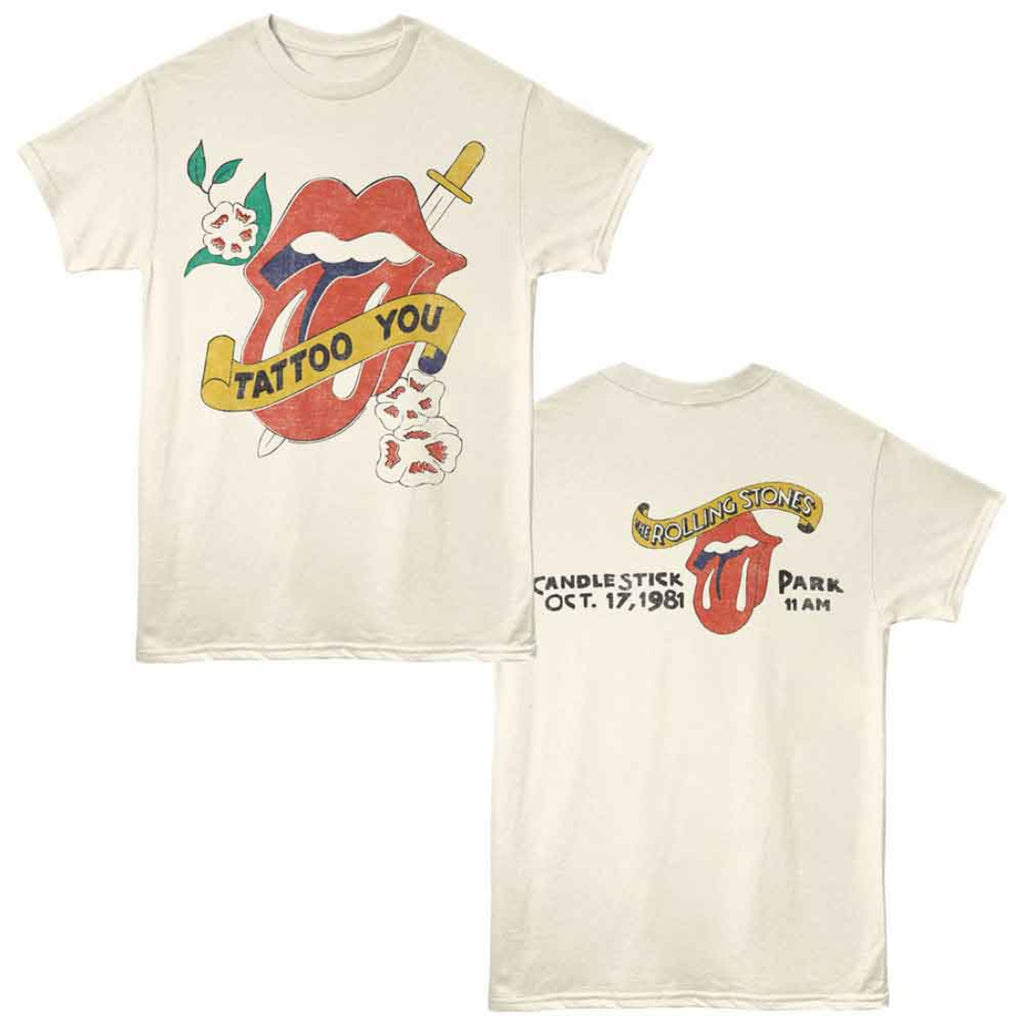 rolling stones tattoo you 1981 tour shirt