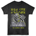 Black t-shirt with 'The Twilight Zone' alien design and text on a white background