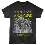 Black t-shirt with 'The Twilight Zone' alien design and text on a white background