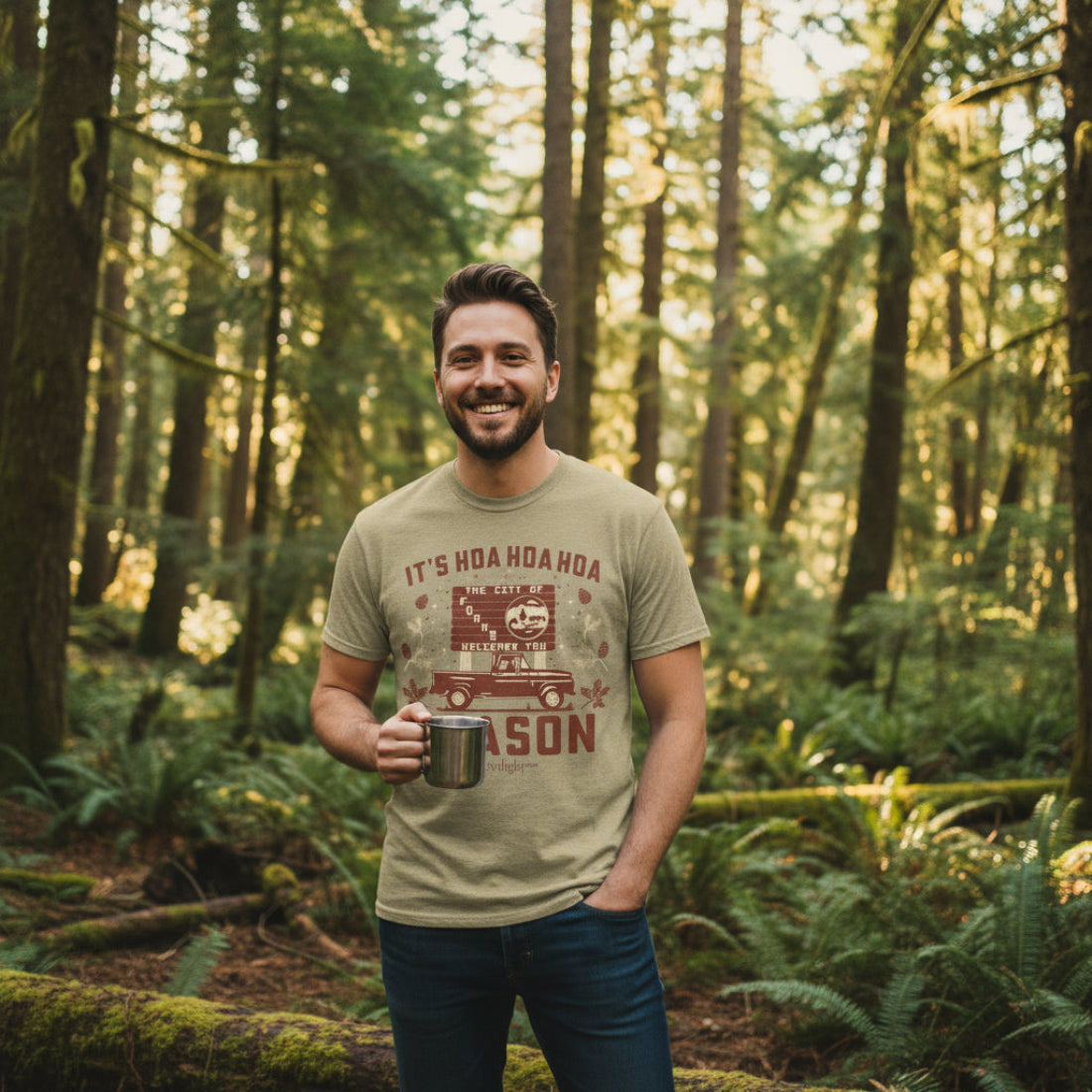 MAN WEARING TWILIGHT HOA SHIRT TWI5160-KHAKIS, TWI5160-KHAKIM, TWI5160-KHAKIL, TWI5160-KHAKIXL, TWI5160-KHAKIXXL