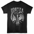 UNIVERSAL MONSTERS-UNIVERSAL MONSTERS DRACULA SPRAY PAINT-BLACK ADULT S/S TSHIRT-S