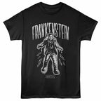 UNIVERSAL MONSTERS-UNIVERSAL MONSTERS FRANKENTEIN SPRAY PAINT-BLACK ADULT S/S TSHIRT-S
