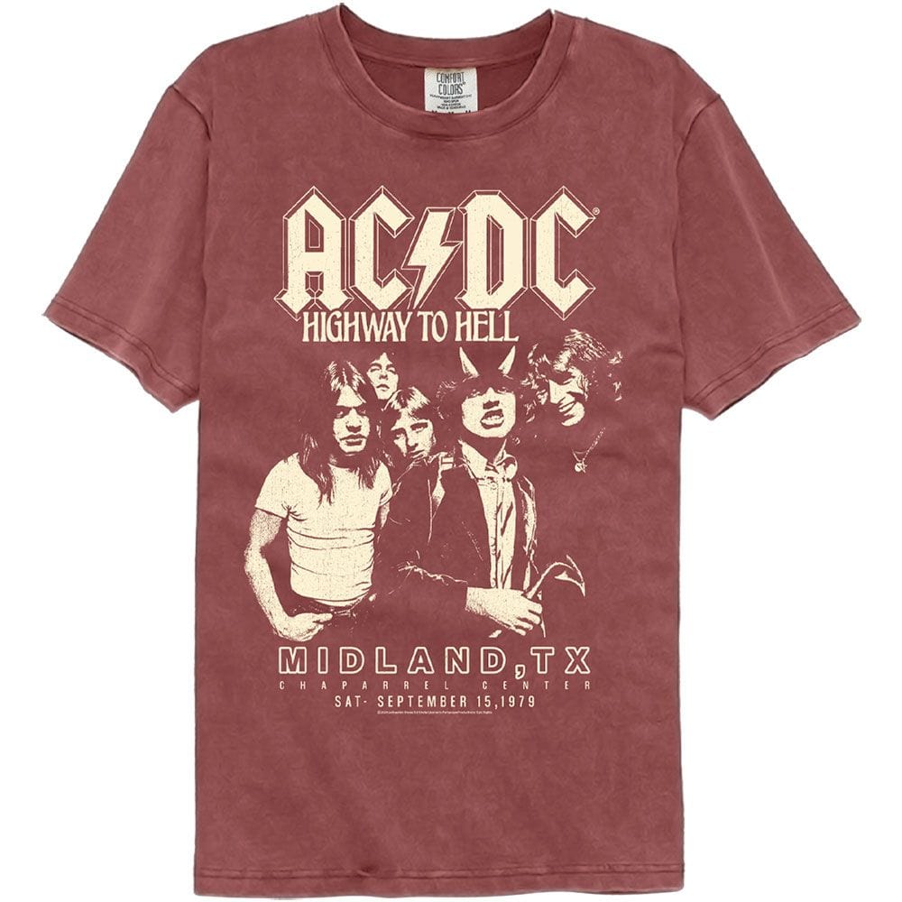 AC/DC Highway to Hell Comfort Color T-Shirt ACDC5198-CCS, ACDC5198-CCM, ACDC5198-CCL, ACDC5198-CCXL, ACDC5198-CCXXL