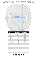 SIZE CHART CNDY504-206S, CNDY504-206M, CNDY504-206L, CNDY504-206XL, CNDY504-206XXL