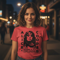 WOMAN WEARING ALICE COOPER CABO JUNIORS TEE ACOOP521-301S, ACOOP521-301M, ACOOP521-301L, ACOOP521-301XL, ACOOP521-301XXL
