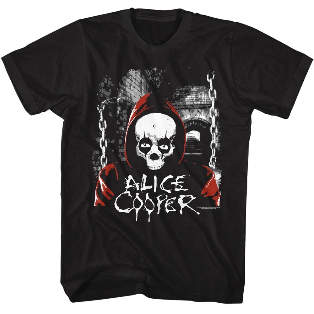 Shirt Alice Cooper Hooded Skull T-Shirt