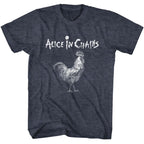 Alice In Chains Rooster Navy Heather Unisex T-Shirt