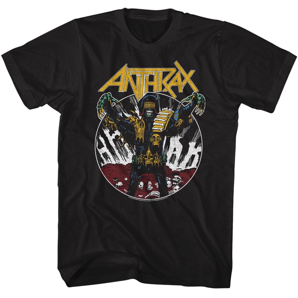 Anthrax Judge Death Unisex Black T-Shirt
