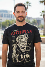 MAN WEARING ANTHRAX TEE ATX511S, ATX511M, ATX511L, ATX511XL, ATX511XXL, ATX511XXXL, ATX511XXXXL, ATX511XXXXXL