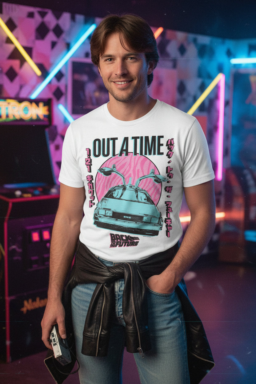 MAN WEARING BACK TO THE FUTURE TEE BTF5428S, BTF5428M, BTF5428L, BTF5428XL, BTF5428XXL, BTF5428XXXL, BTF5428XXXXL, BTF5428XXXXXL