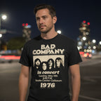 MAN WEARING BAD CO TEE BCO506S, BCO506M, BCO506L, BCO506XL, BCO506XXL, BCO506XXXL, BCO506XXXXL, BCO506XXXXXL