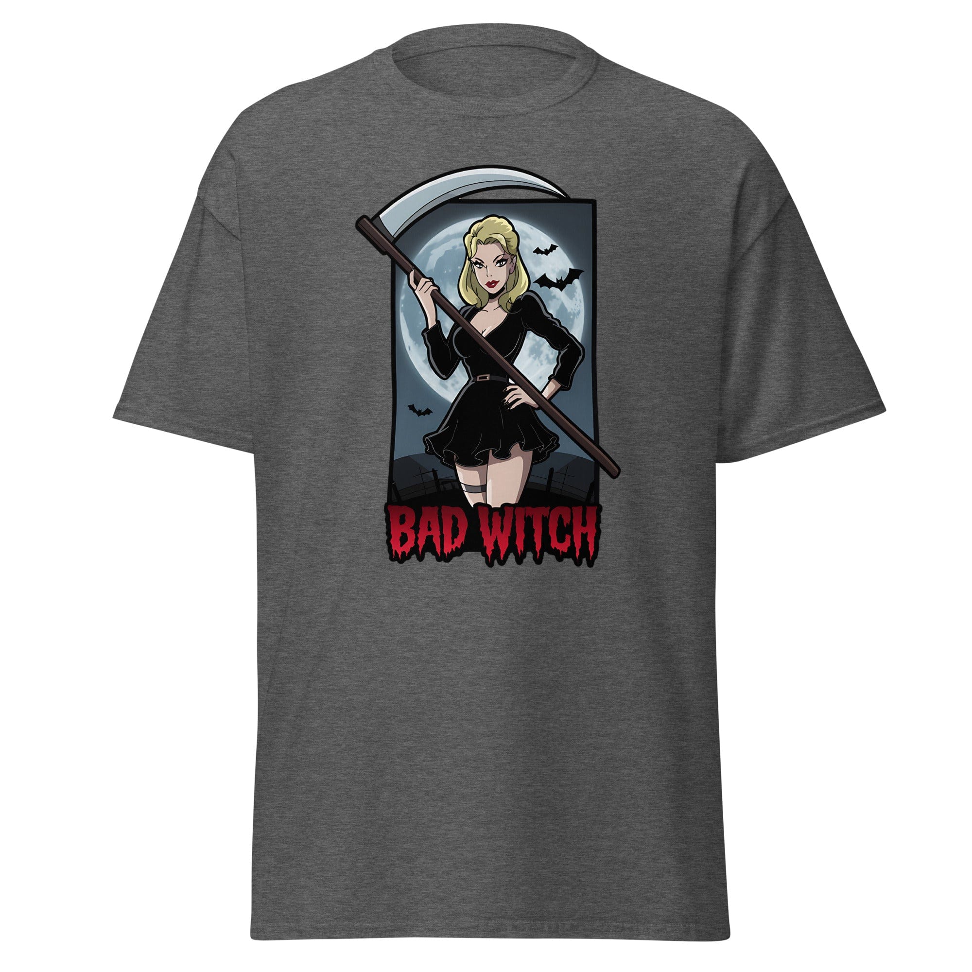Dark Heather / S Bad Witch Halloween Unisex T-Shirt 9017416_15843