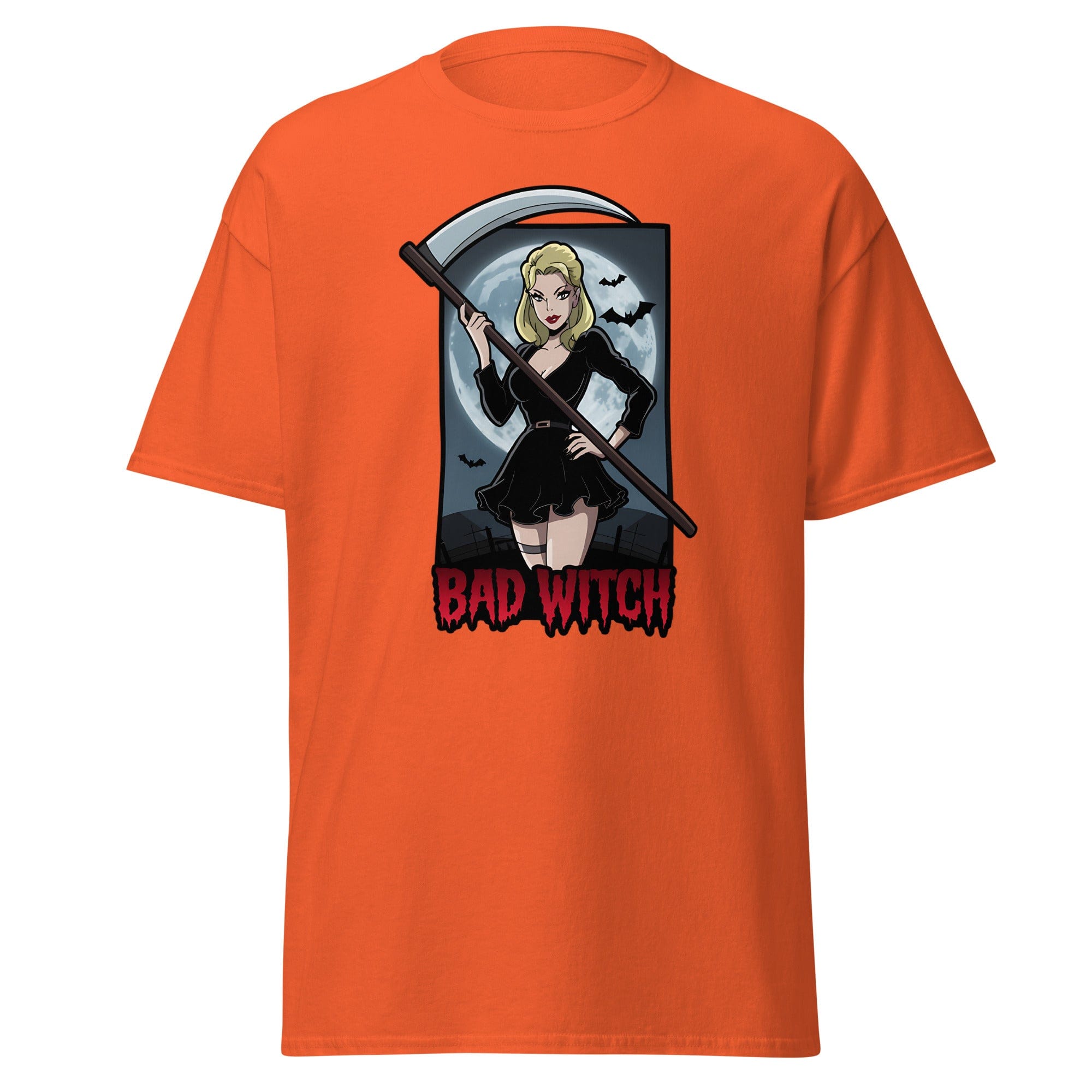 Orange / S Bad Witch Halloween Unisex T-Shirt 9017416_14965