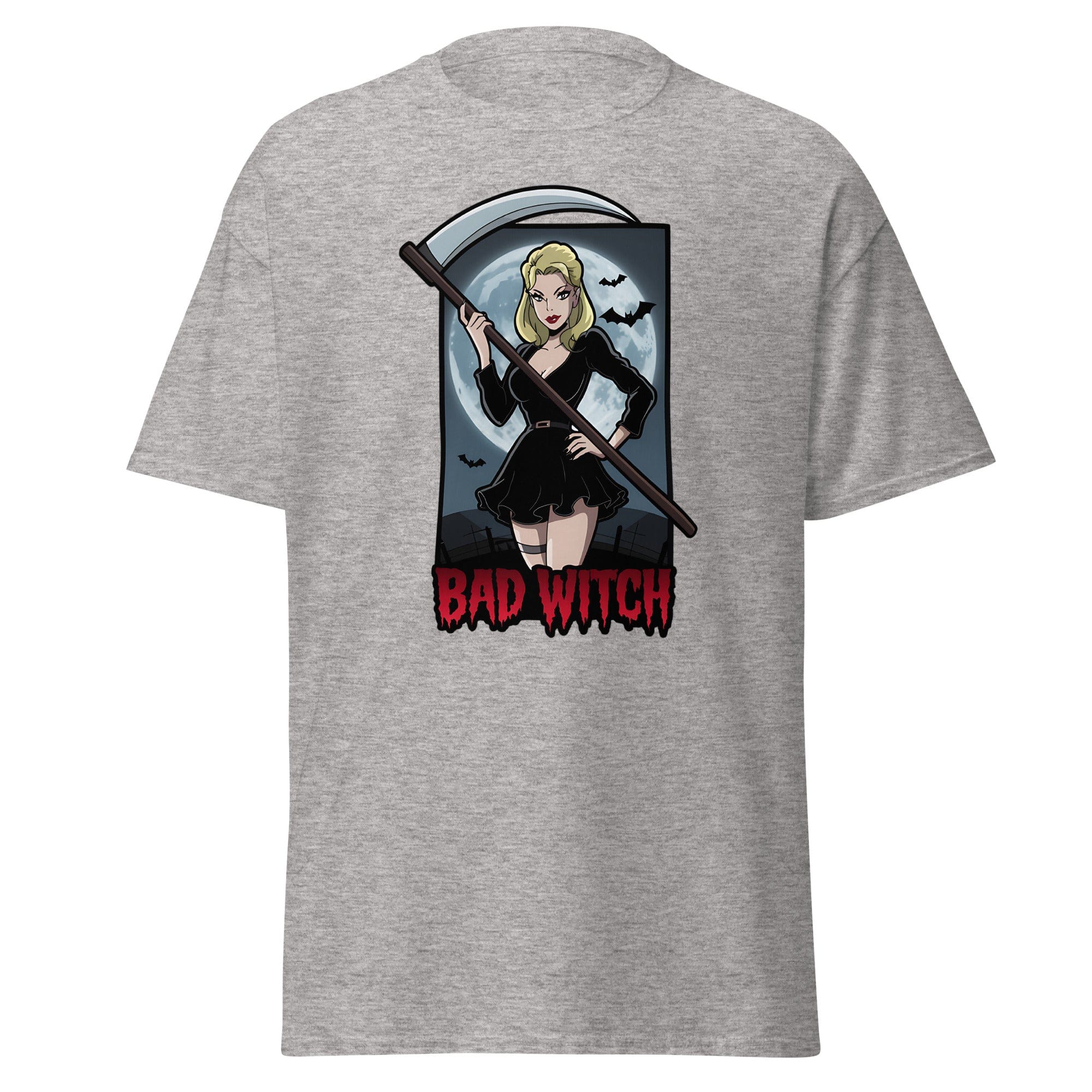 Sport Grey / S Bad Witch Halloween Unisex T-Shirt 9017416_11571