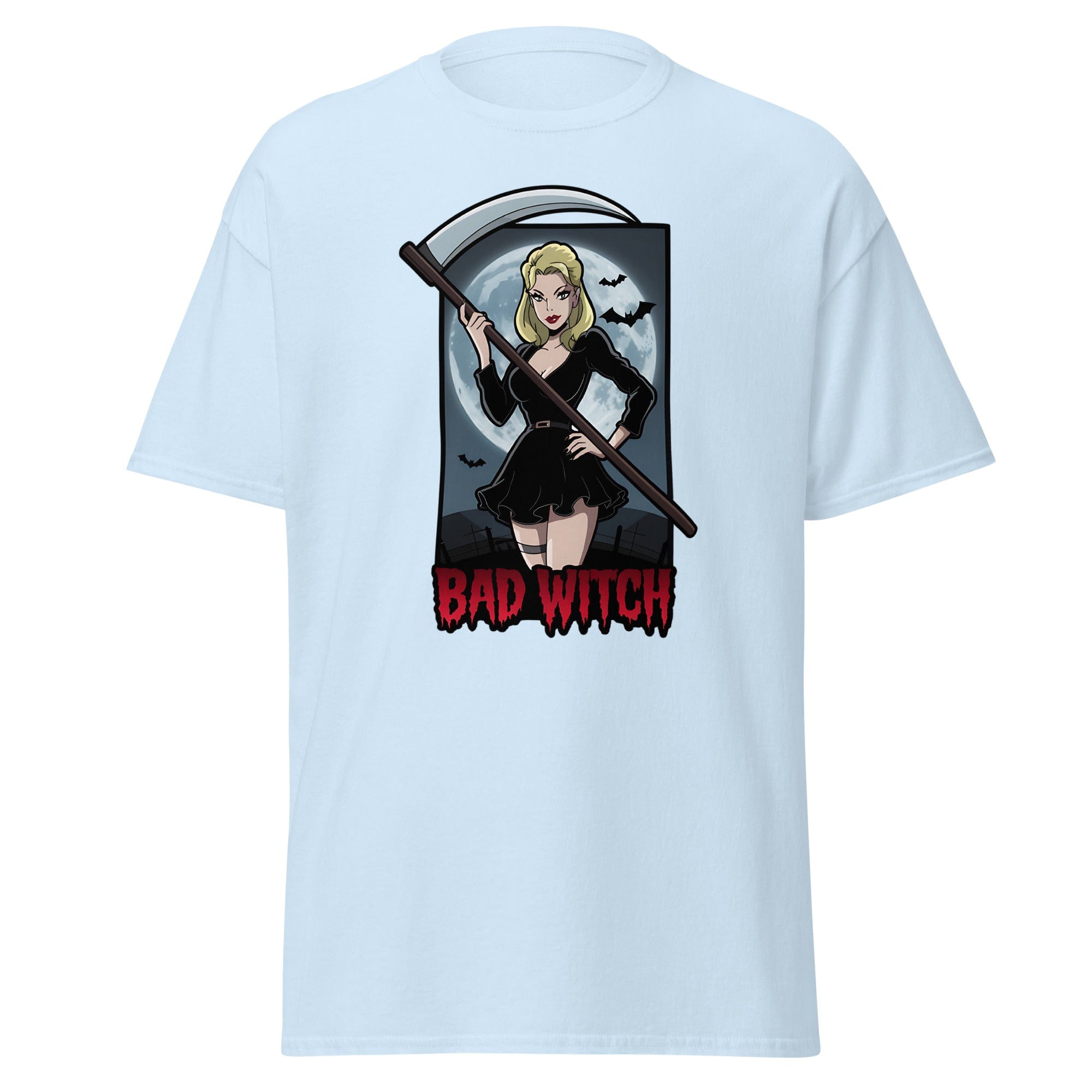 Light Blue / S Bad Witch Halloween Unisex T-Shirt 9017416_15861