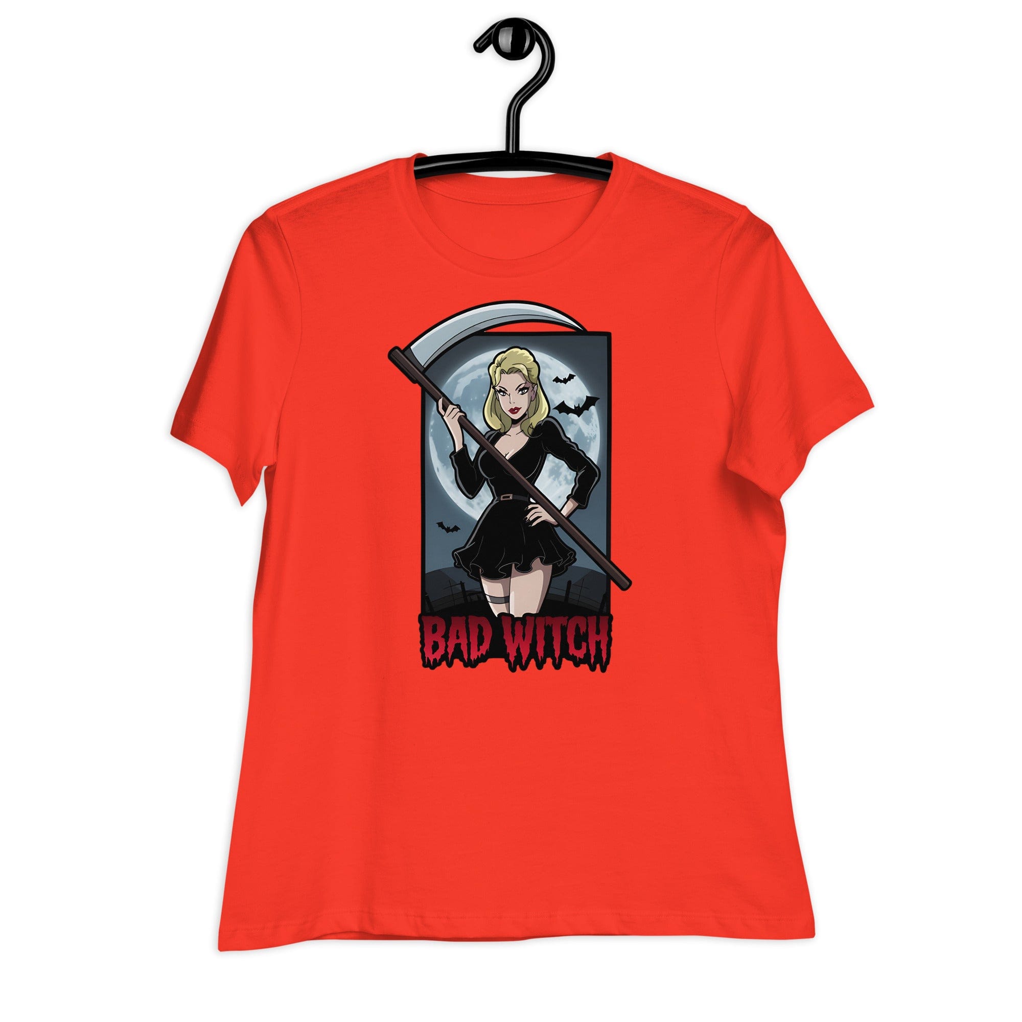 Poppy / S Bad Witch Halloween Women's Relaxed T-Shirt 5951115_13156