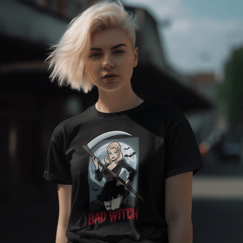 Bad Witch Halloween Women's Relaxed T-Shirt