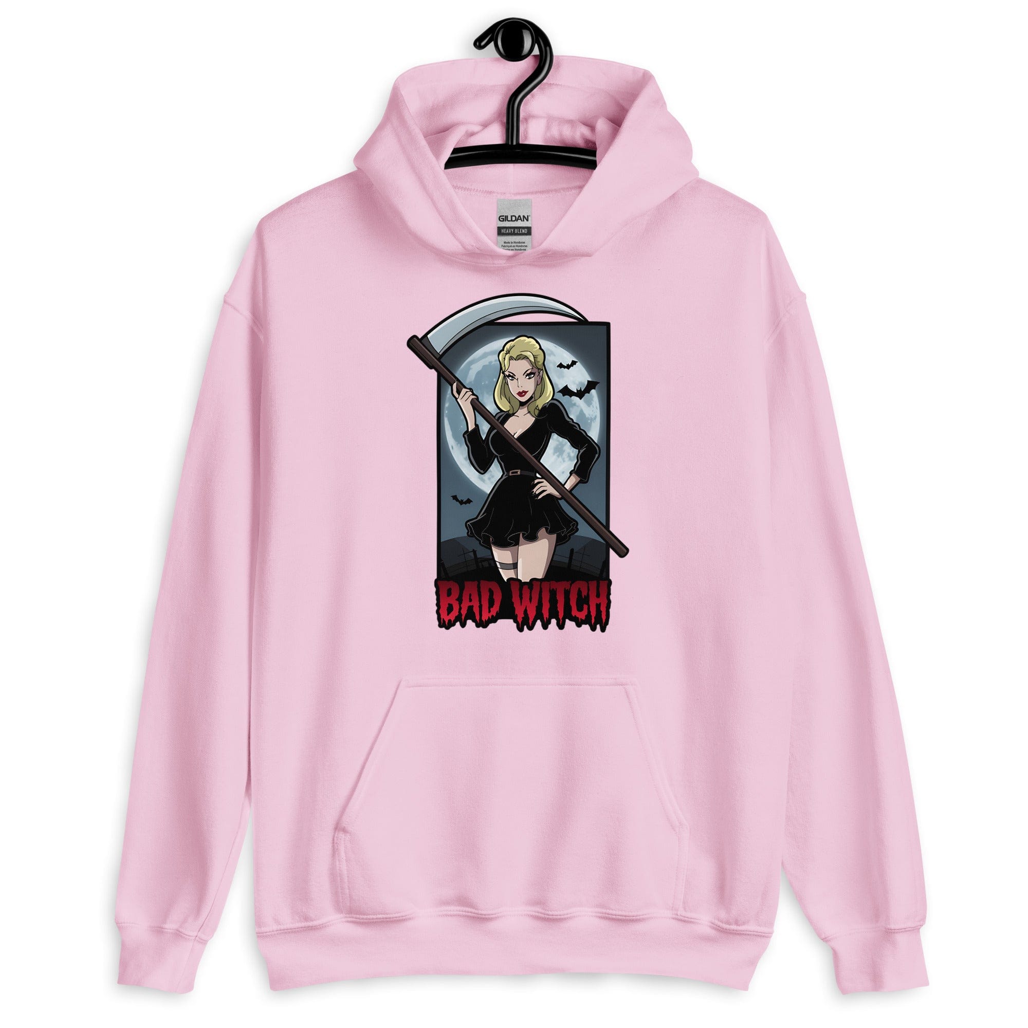 Light Pink / S Bad Witch Unisex Pullover Hoodie 7183455_10849