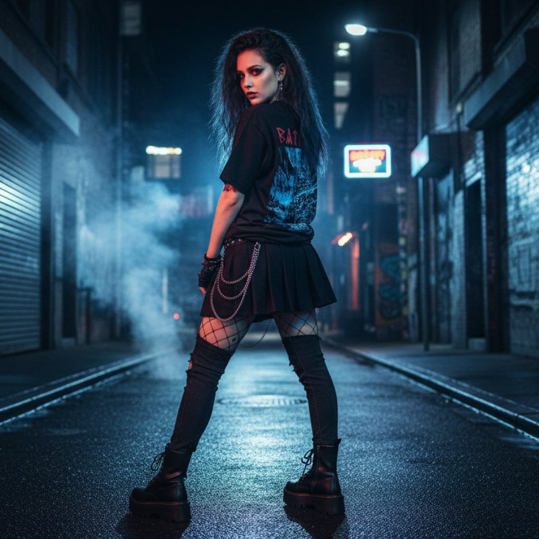 GIRL WEARING BATHORY TEE MM-BA-001S, MM-BA-001M, MM-BA-001L, MM-BA-001X, MM-BA-001XX, MM-BA-001XXX
