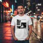 man wearing beastie boys tee. BBS519S, BBS519M, BBS519L, BBS519XL, BBS519XXL, BBS519XXXL, BBS519XXXXL, BBS519XXXXXL