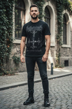 MAN WEARING BEHEMOTH TEE MM-BEH-03S, MM-BEH-03M, MM-BEH-03L, MM-BEH-03X, MM-BEH-03XX, MM-BEH-03XXX