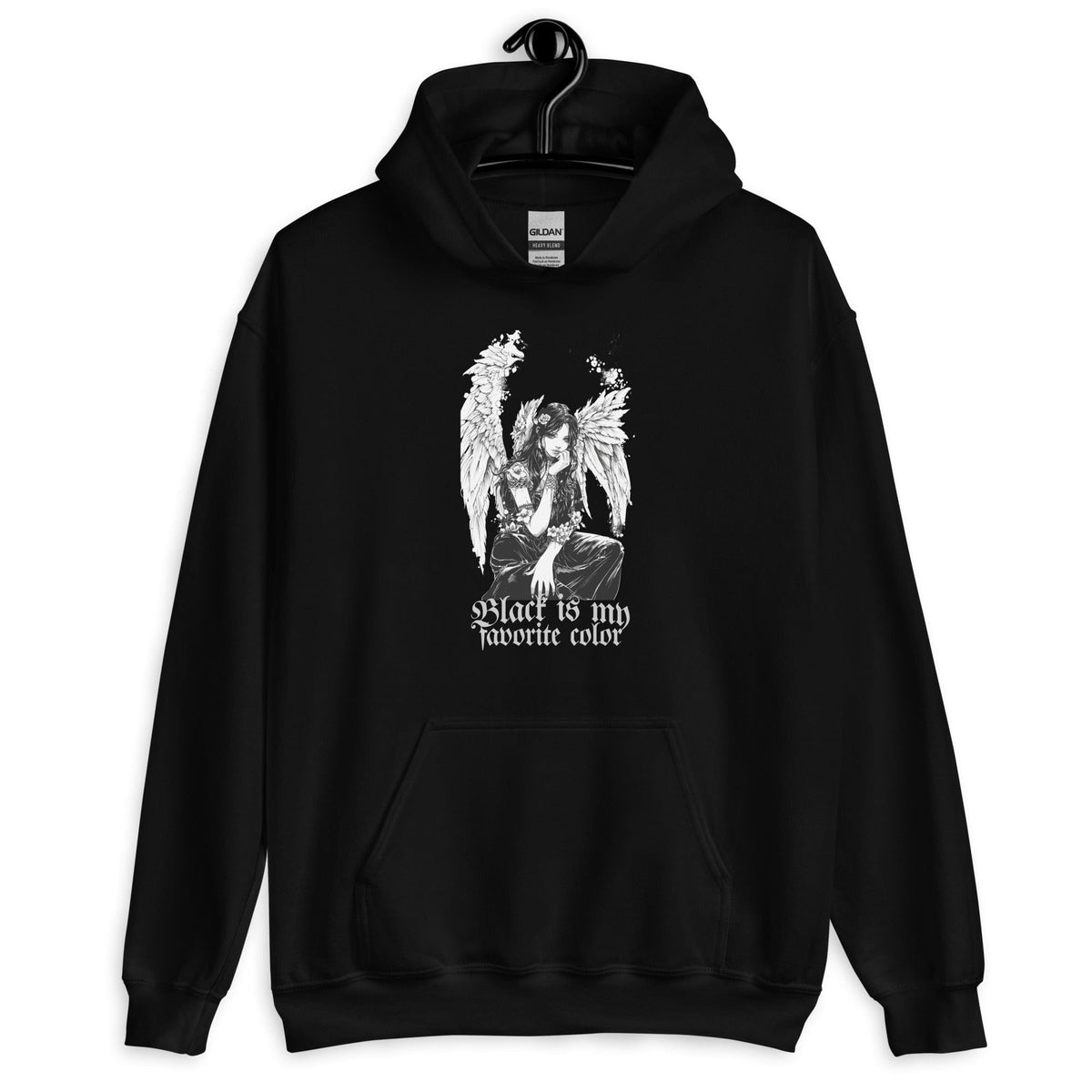 Black / S Black is my Favorite Color Goth Dark Angel Unisex Hoodie 4238763_5530