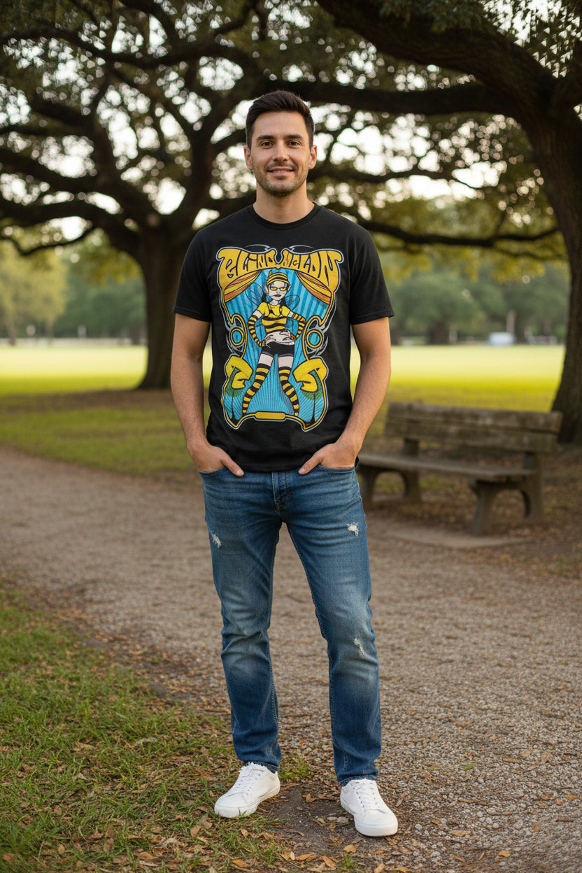 MAN WEARING BLIND MELON TEE BMN504S, BMN504M, BMN504L, BMN504XL, BMN504XXL