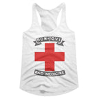 Bon Jovi Bad Medicine White Women's Tank Top