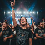 woman wearing Black t-shirt with Bon Jovi graphic and tour details on a white background BON527S, BON527M, BON527L, BON527XL, BON527XXL, BON527XXXL, BON527XXXXL, BON527XXXXXL