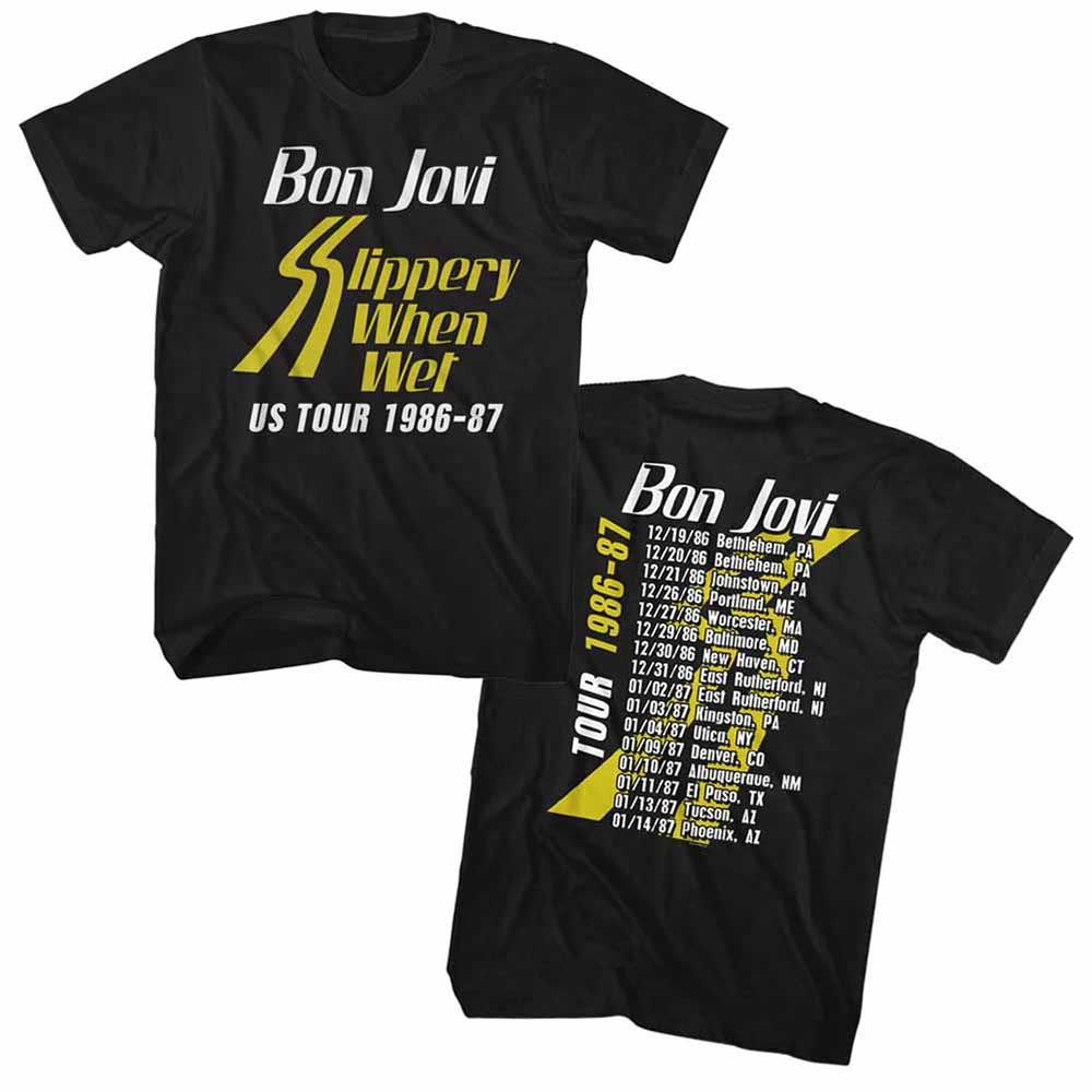 Shirt Bon Jovi Slippery When Wet Tour T-Shirt