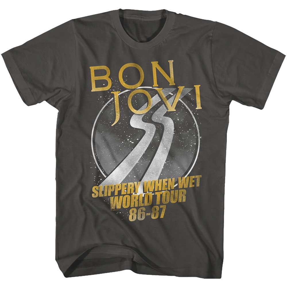 Shirt Bon Jovi Slippery World Tour T-Shirt