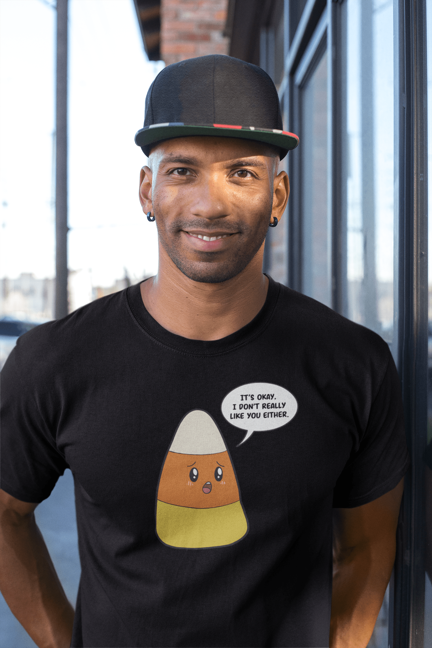 Candy Corn I Don't Like You Either Halloween Unisex T-Shirt