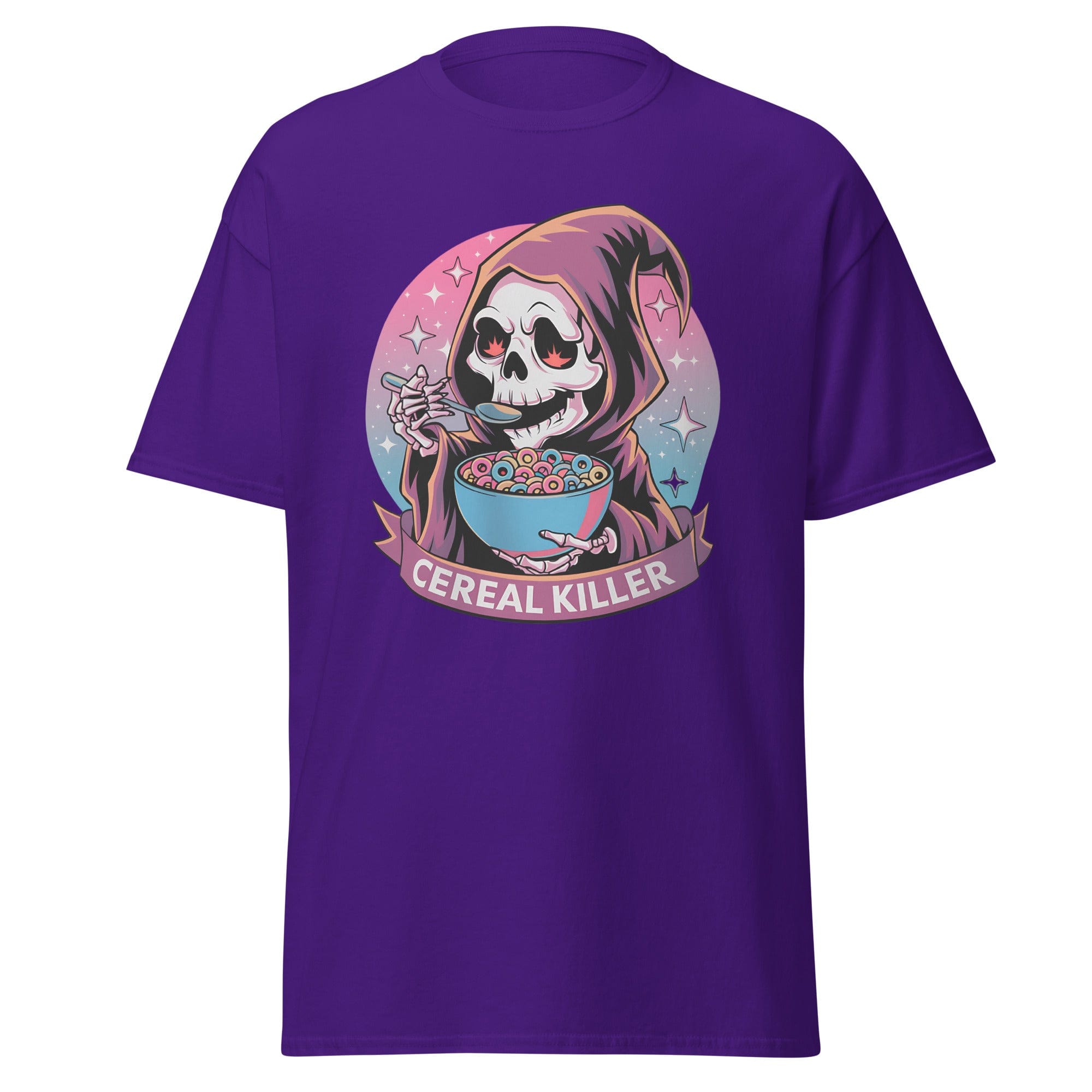 Purple / S Cereal Killer Grim Reaper Unisex T-Shirt 8908022_15873