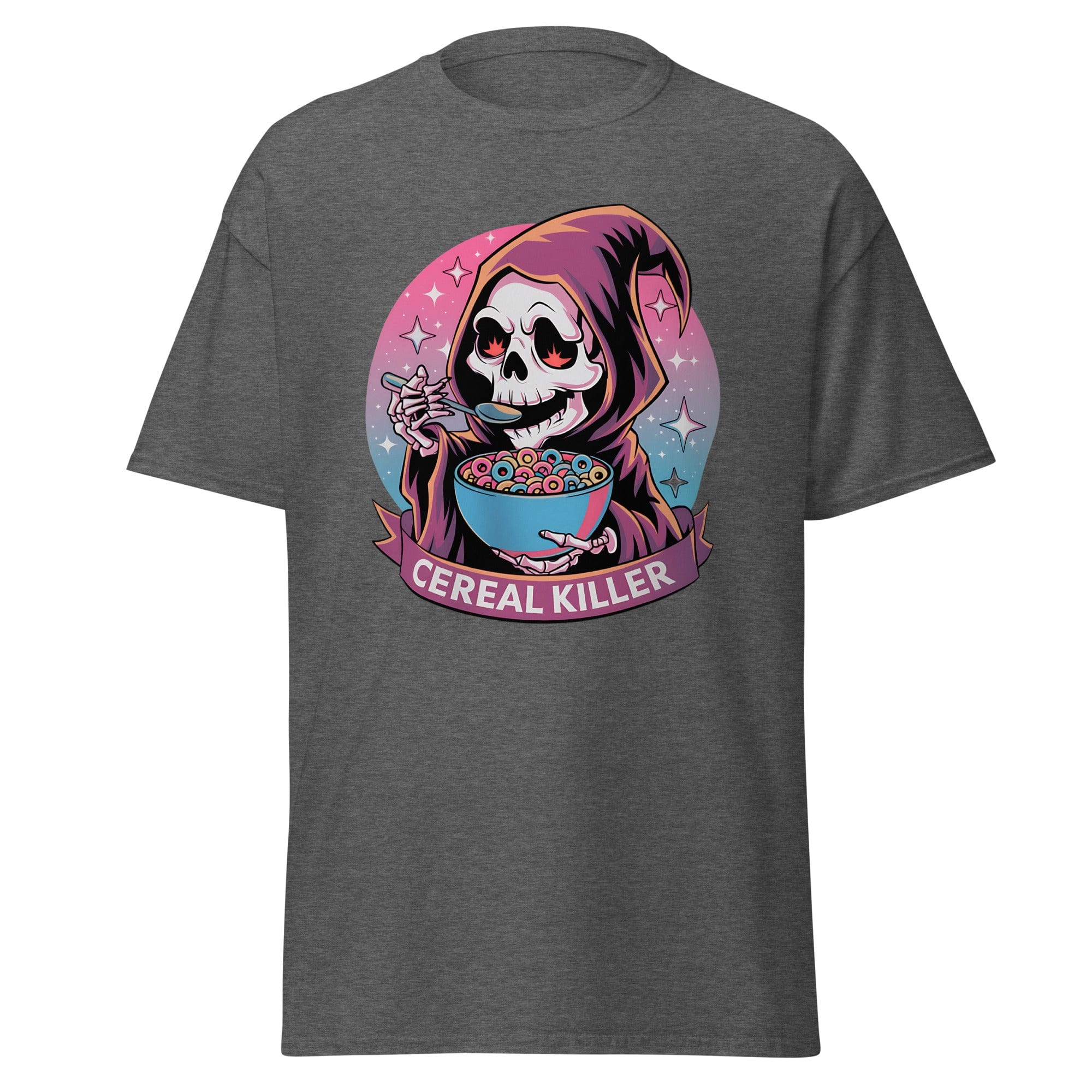 Dark Heather / S Cereal Killer Grim Reaper Unisex T-Shirt 8908022_15843