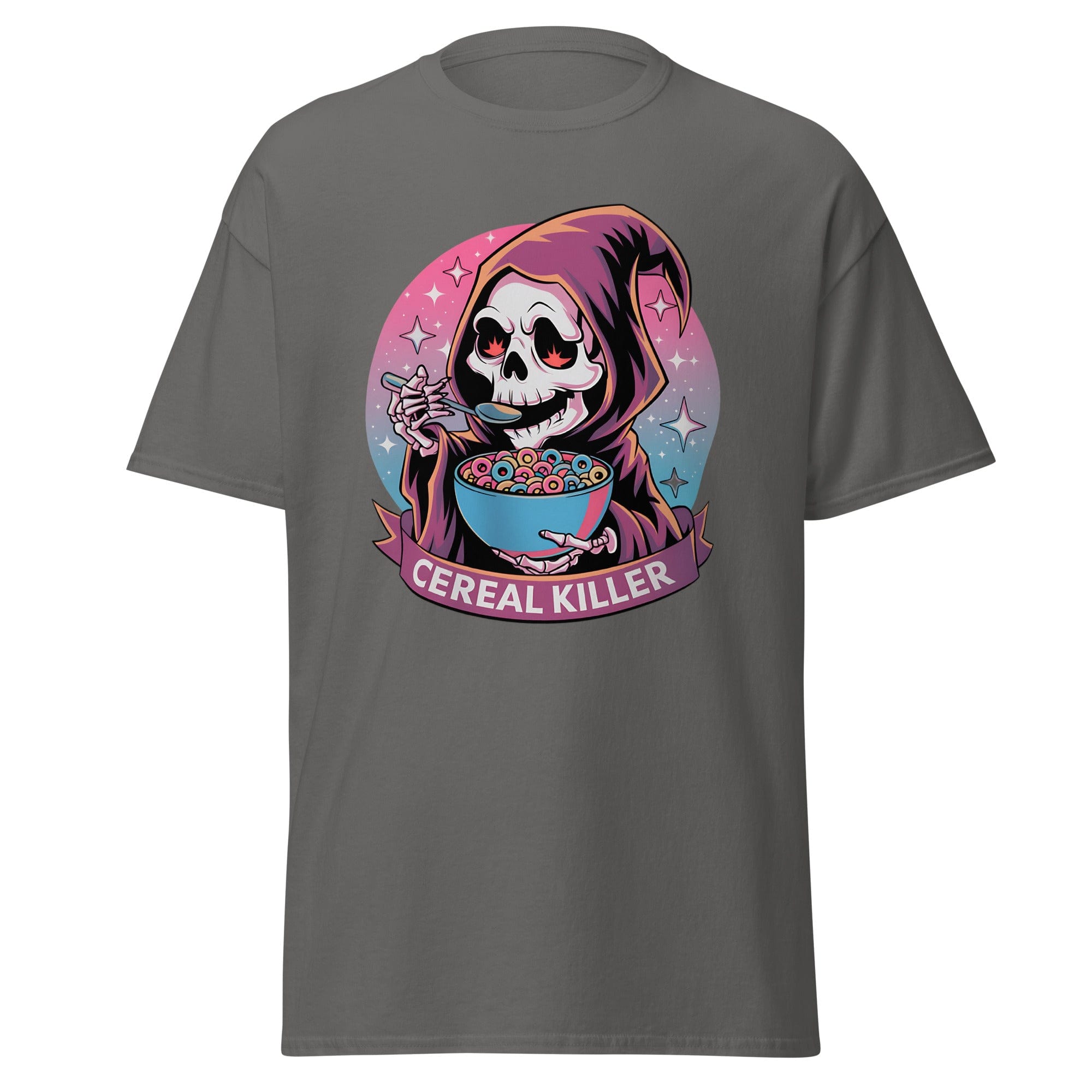 Charcoal / S Cereal Killer Grim Reaper Unisex T-Shirt 8908022_15831