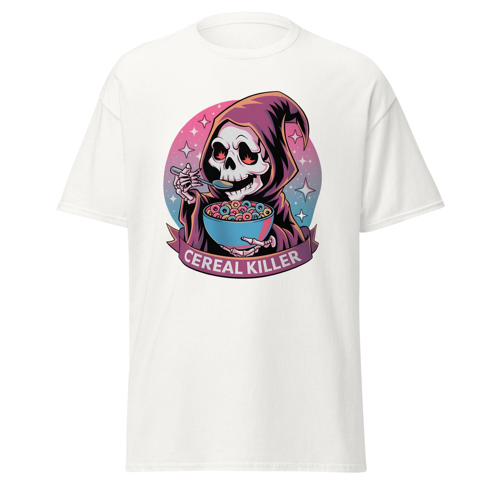 White / S Cereal Killer Grim Reaper Unisex T-Shirt 8908022_11576