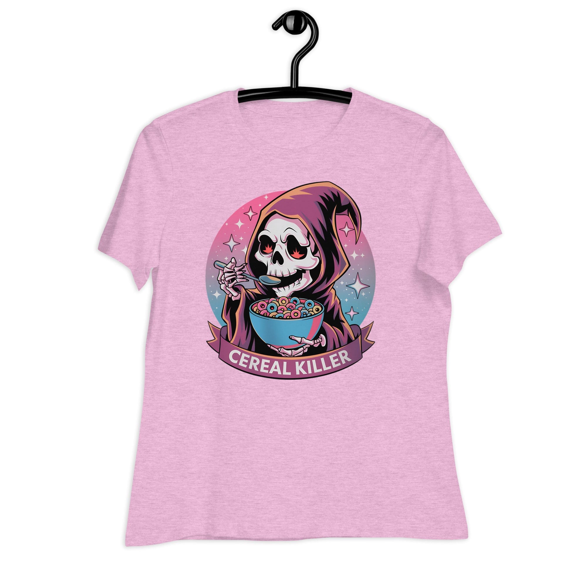 Heather Prism Lilac / S Cereal Killer Grim Reaper Women's Relaxed T-Shirt 7651055_10215