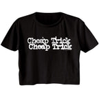 Cheap Trick Double Logo Women's Crop Top Shirt