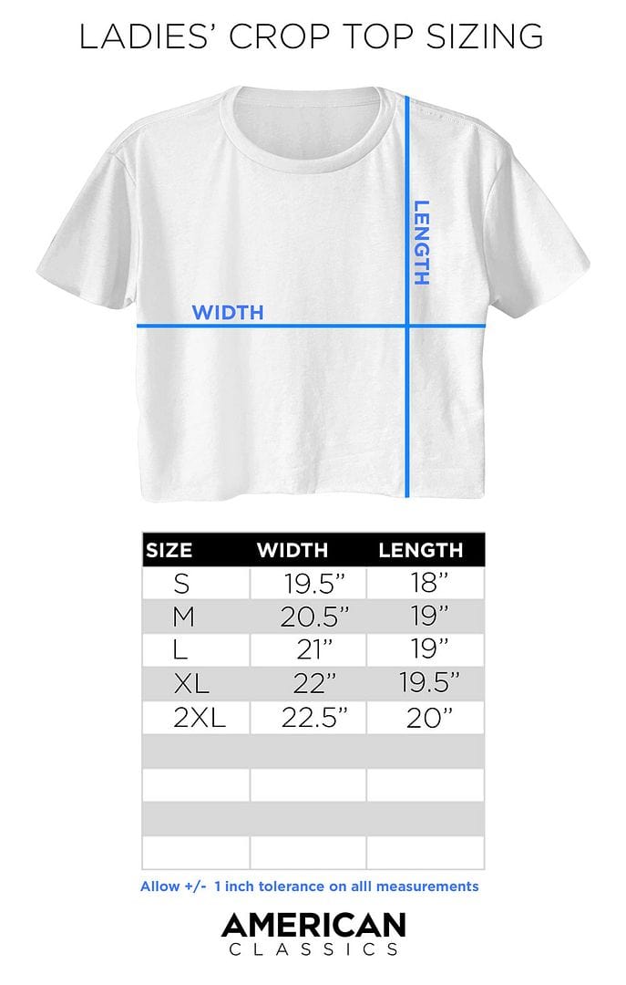 Cheap Trick Double Logo Women's Crop Top Shirt