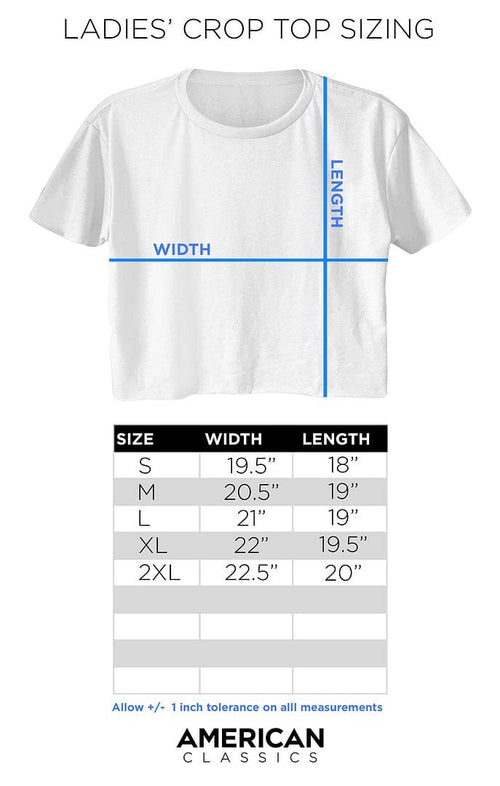 Cheap Trick Double Logo Women's Crop Top Shirt