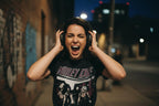 girl wearing crue shirt screaming. MCRU589S, MCRU589M, MCRU589L, MCRU589XL, MCRU589XXL, MCRU589XXXL, MCRU589XXXXL, MCRU589XXXXXL