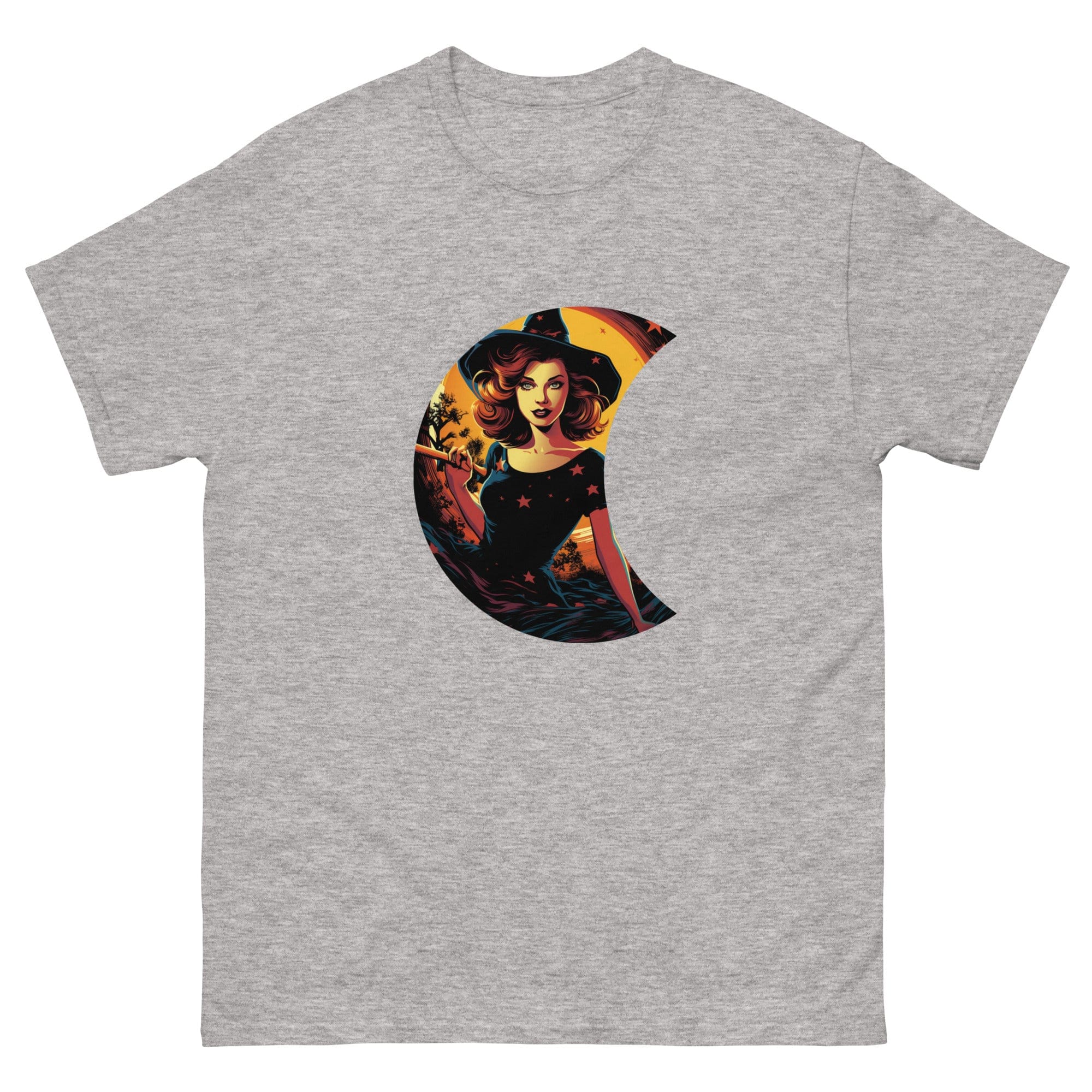 Sport Grey / S Witch in Crescent Moon T-Shirt 8089006_11571