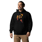 Cute Witch in Crescent Moon Unisex Pullover Hoodie