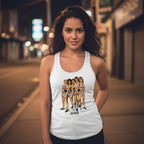 WOMAN WEARING DEF LEPPARD TANK TOP DEF517-320S, DEF517-320M, DEF517-320L, DEF517-320XL, DEF517-320XXL