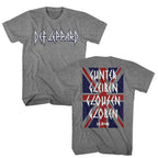 Def Leppard Gunter Gleiben Unisex Grey Heather T-Shirt