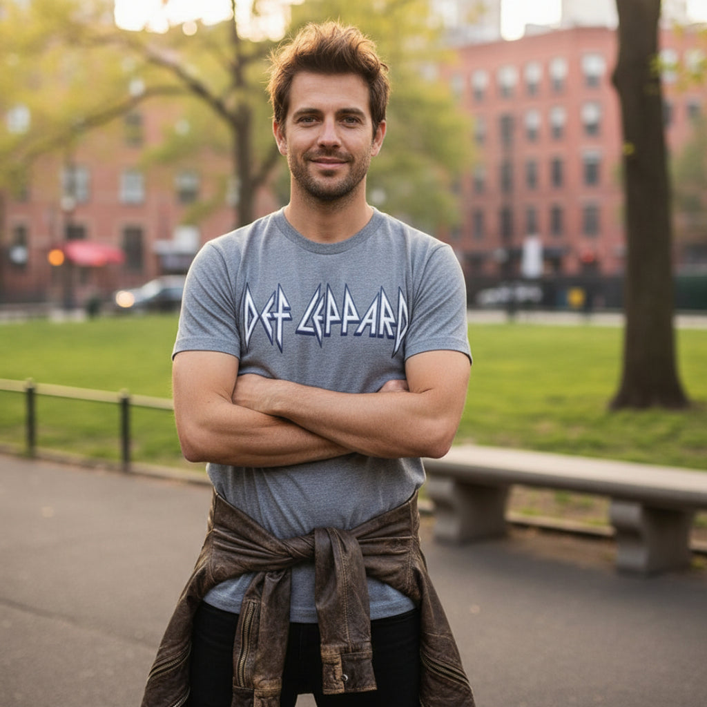 MAN WEARING DEF LEP LOGO SHIRT DEF5171S, DEF5171M, DEF5171L, DEF5171XL, DEF5171XXL, DEF5171XXXL, DEF5171XXXXL, DEF5171XXXXXL